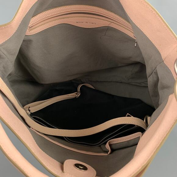 BEVINI Pink & Purple Color Block Leather Tote Handbag - Picture 7 of 9